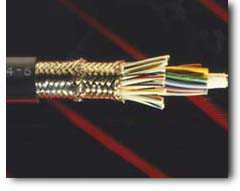 Here's what a high-quality, EMI-protective, twisted-pair cable looks like