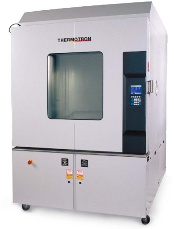 A modern. well-constructed test chamber from Thermotron.