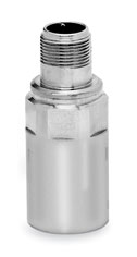 A typical vibration sensor. This one is thread-mountable and made of stainless steel.