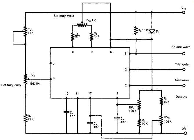 Схема генератора на icl8038